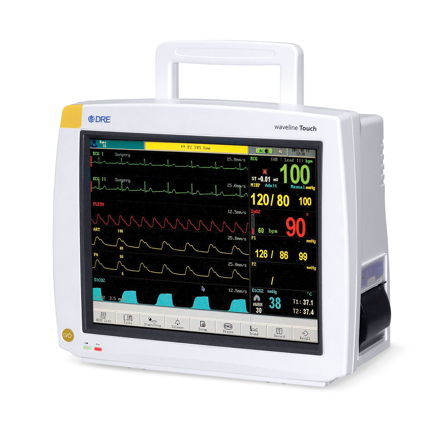 DRE Waveline Touch Patient Monitor